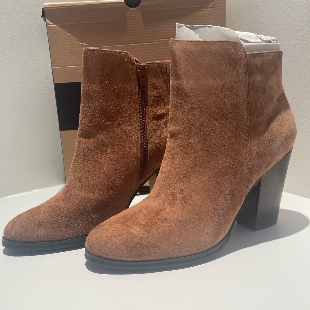 Brown Suede Ankle Boots